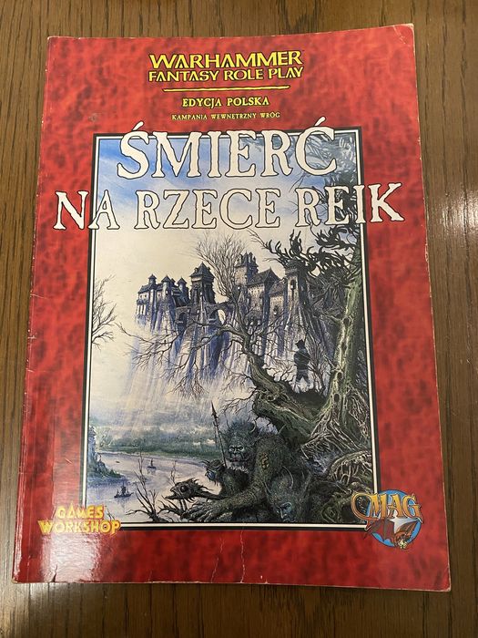 Warhammer fantasy role play Śmierć na rzece Reik RPG MAG 1996 ed. 1