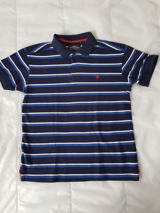 Koszulka polo w paski Kappahl Hampton Republic rozmiar S-M
