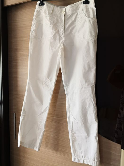 Spodnie białe damskie