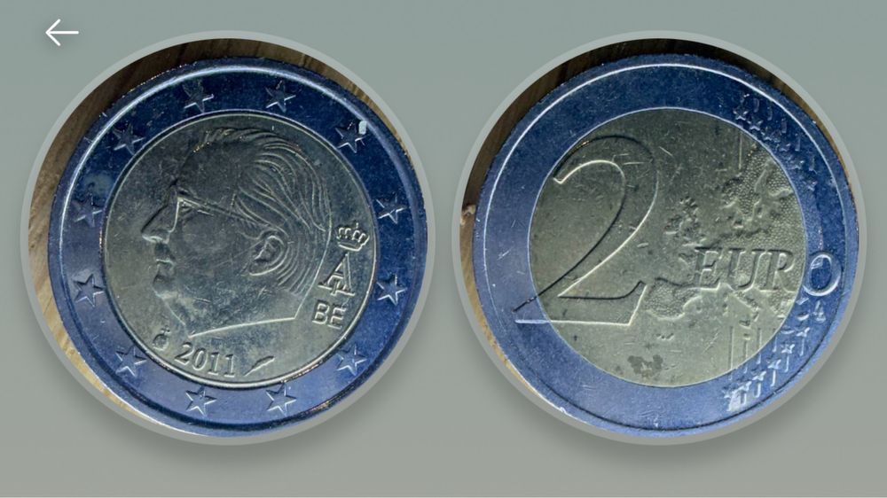 Moeda 2 Euros Albert II 2011