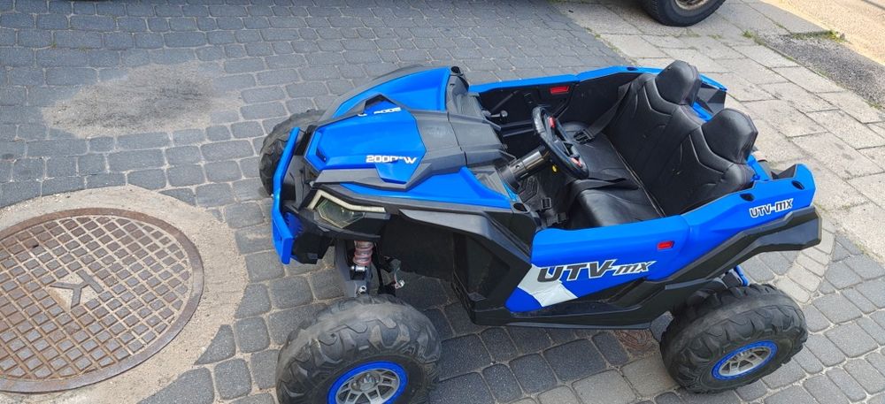 Buggy UTV-MX na akumulator dla dzieci Niebieski + Napęd 4x4