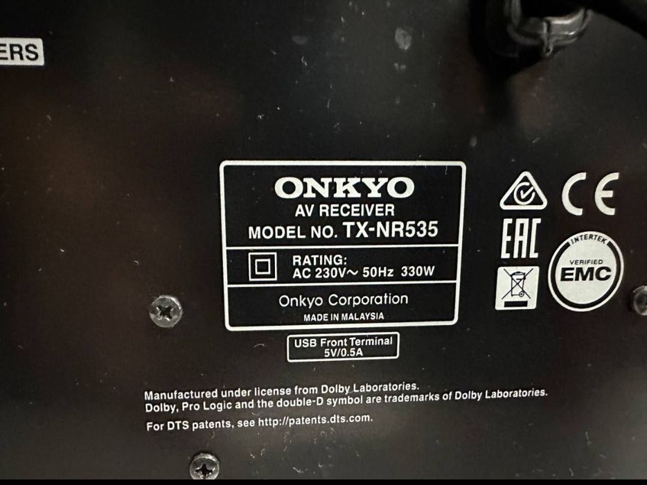 5.2 AVR Amplituner Onkyo TX NR 535, 125 Wat, HDMI ,USB, WiFi Bluetooth