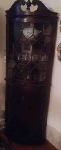 Móvel ao estilo inglês em madeira castanho maciço - anos 20