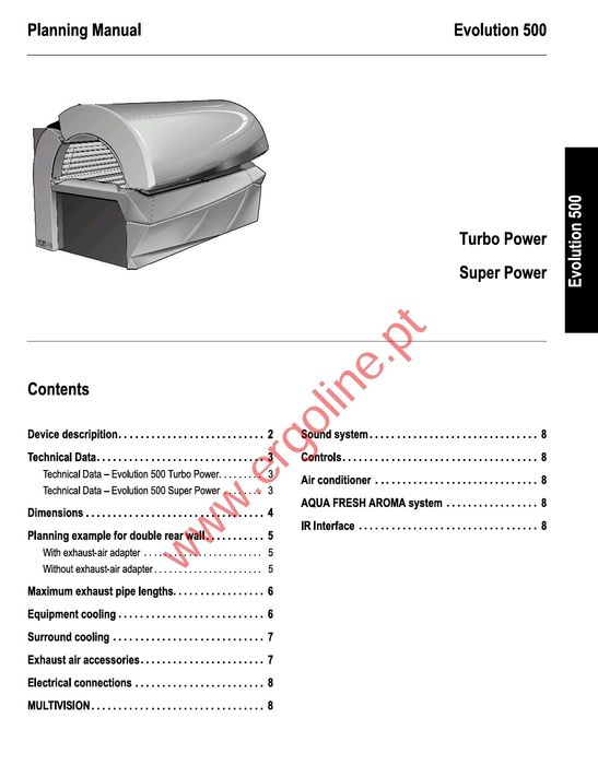 Solário Ergoline Evolution 500