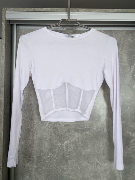 Біла кофта  з сіточкою