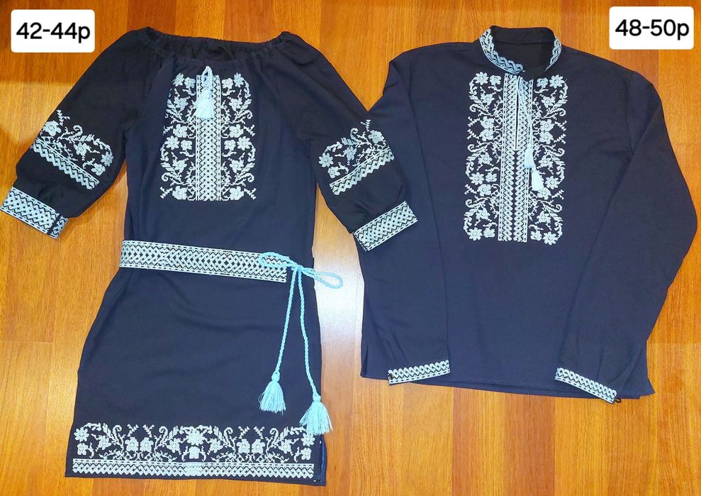 Жіноча сукня вишиванка 44+ чоловіча сорочка 48, Family look / Фемілі л