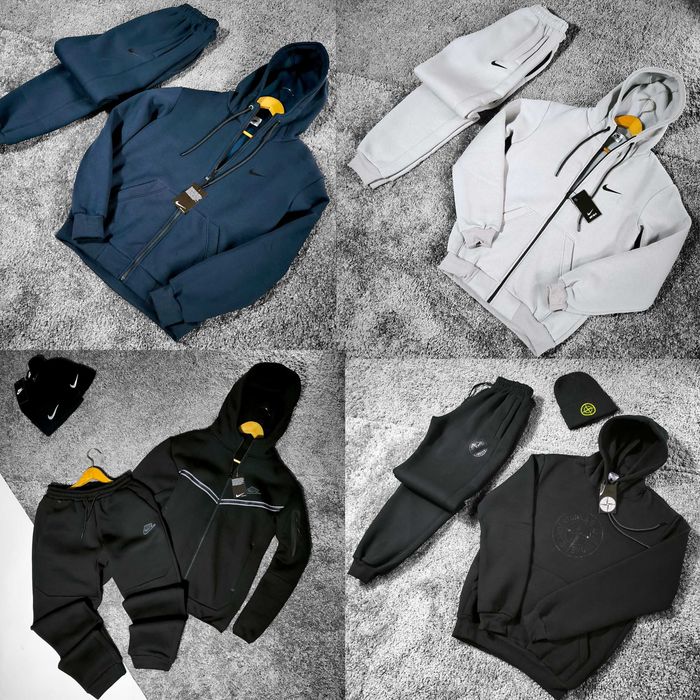 Найк Nike спорт костюм теплий фліс зима Stone Island Преміум якість