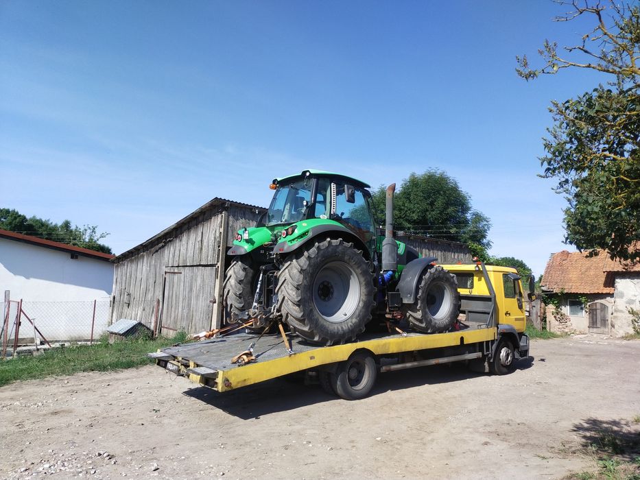 Pomoc drogowa- transport maszyn, holowanie, laweta