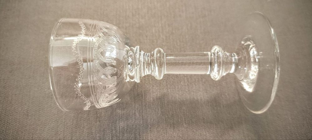 Рюмка царизм муха мушка 15мл пантография антикварное стекло