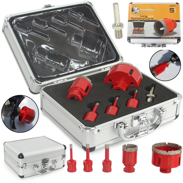 Otwornice diamentowe 6/8/10/35/68 Rapid Long life