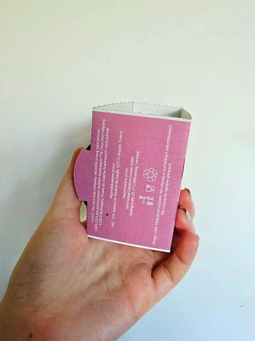 Szklanka Coca-Cola x MacDonald's limitowana kolekcja 2025 różowe szkło