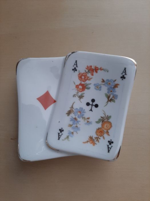 Limoges/Prato Cartas de jogar vintage. Raro.