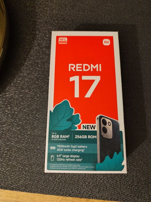 Nowy smartfon Xiaomi Redmi 17 Czarny