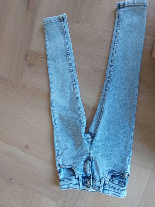 Spodnie jeansy rurki skinny zara