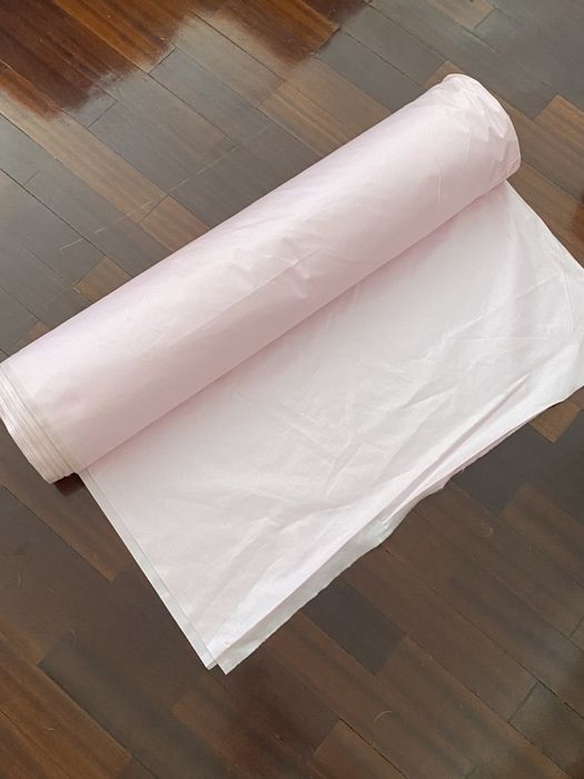 Tecido de algodao rosa pastel