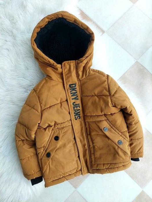 Тепла куртка парка з каптуром від dkny