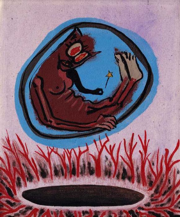 Arte, pintura, ilustraçao, desenho. Tela " dor de barriga"