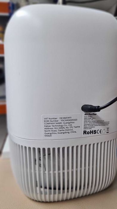 Purificador de ar compacto VOOPNU DH-JH12 com filtro HEPA H13.