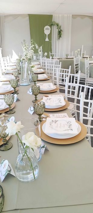 Wynajem namiotu, mebli, zastawy, obrusów, serwet, ścianki, dekoracje