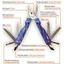multitool, narzędzie WIELOFUNKCYJNE 160 MM, 14 ELEM.