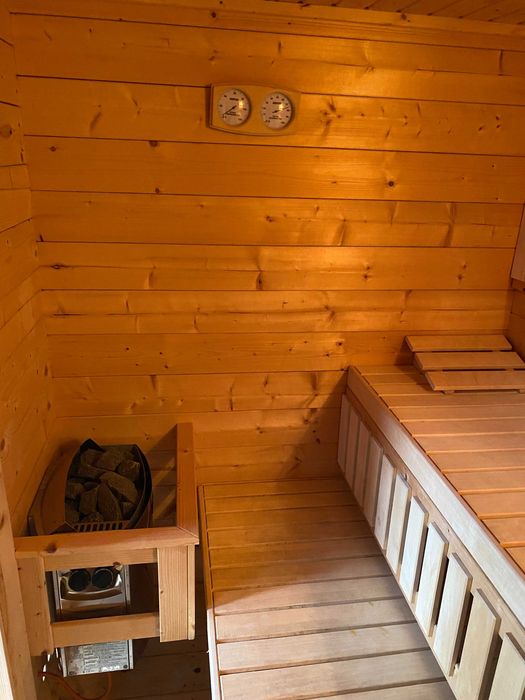 Sauna zewnętrzna duża piec 9 kW