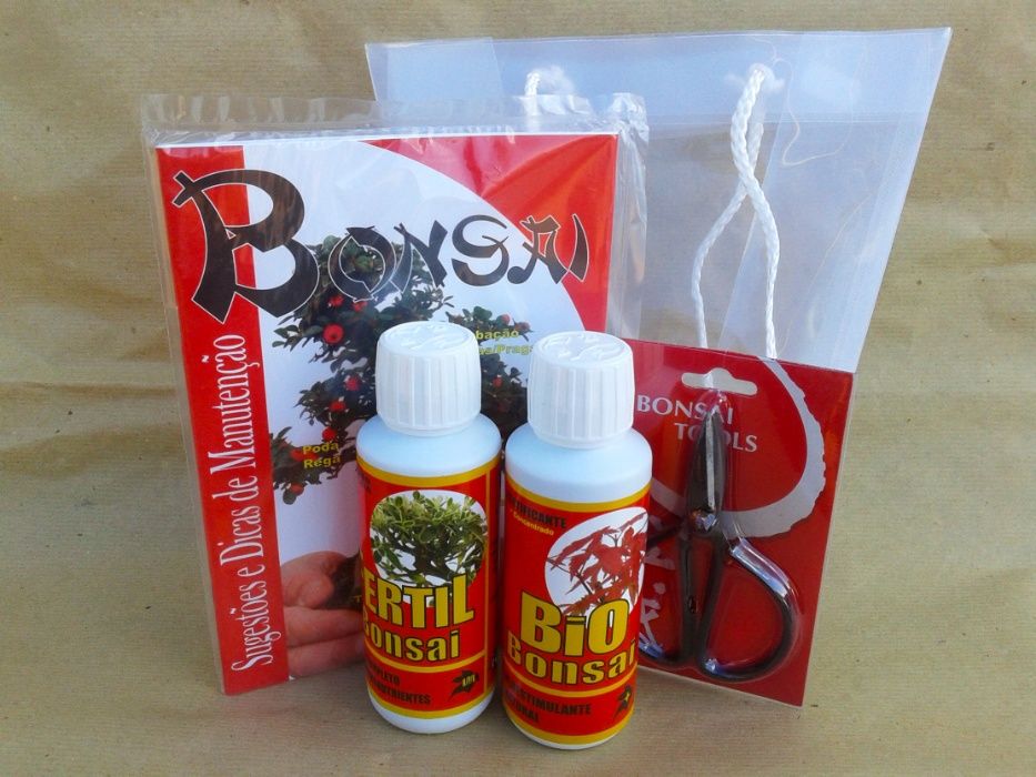 Kit Manutenção Bonsai - prenda ideal ou iniciados no HOBBY/LAZER