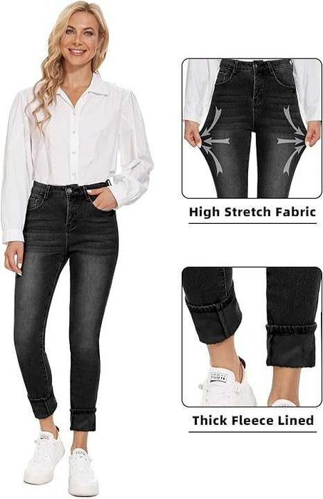 Теплі жіночі джинси в хорошому стані