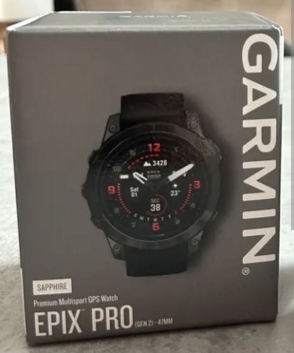 Garmin Epix Pro gen 2 - Sapphire 47mm DLC Titanium Carbon Gray - NOWY!