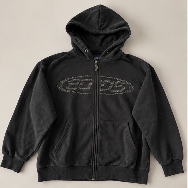Oversized zip-худі графітового кольору