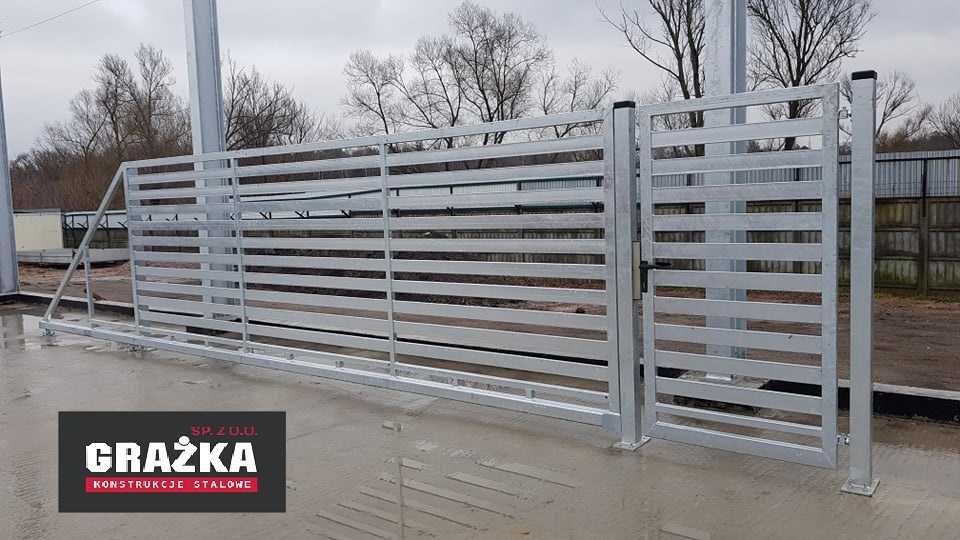 Furtka 90x142cm PREMIUM MODERN wypełniona profilem 80×20mm poziomo