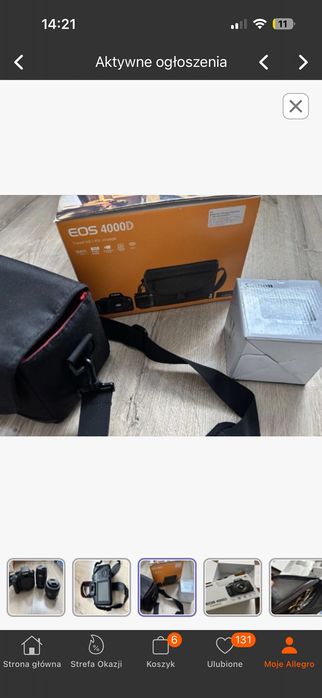 Aparat lustrzany Canon eos 4000d