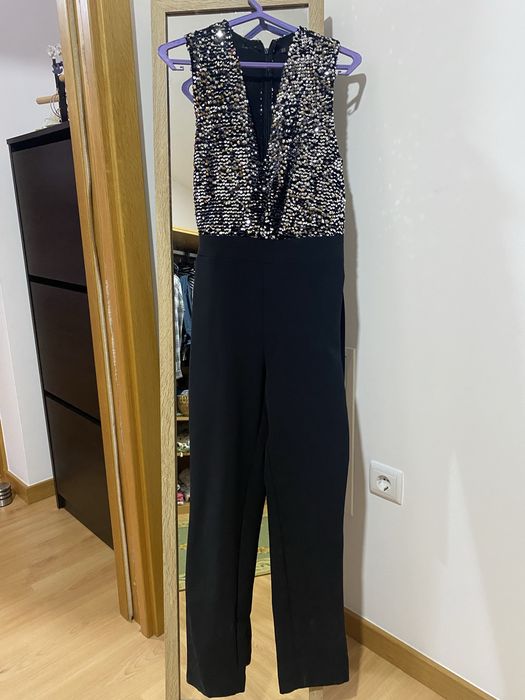 Macacão preto da Zara