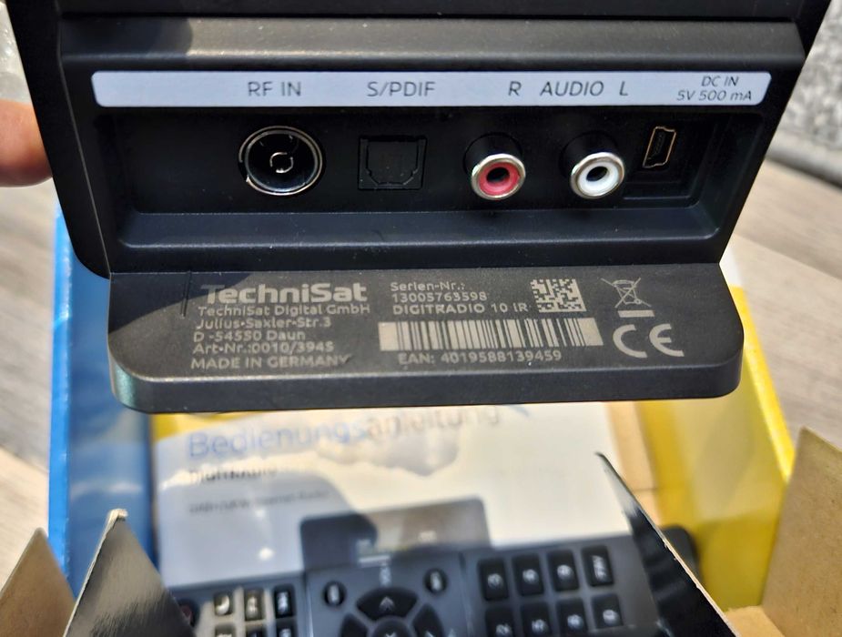 Tuner Radio sieciowe DAB+, FM, internetowe TechniSat Digitradio 10 IR