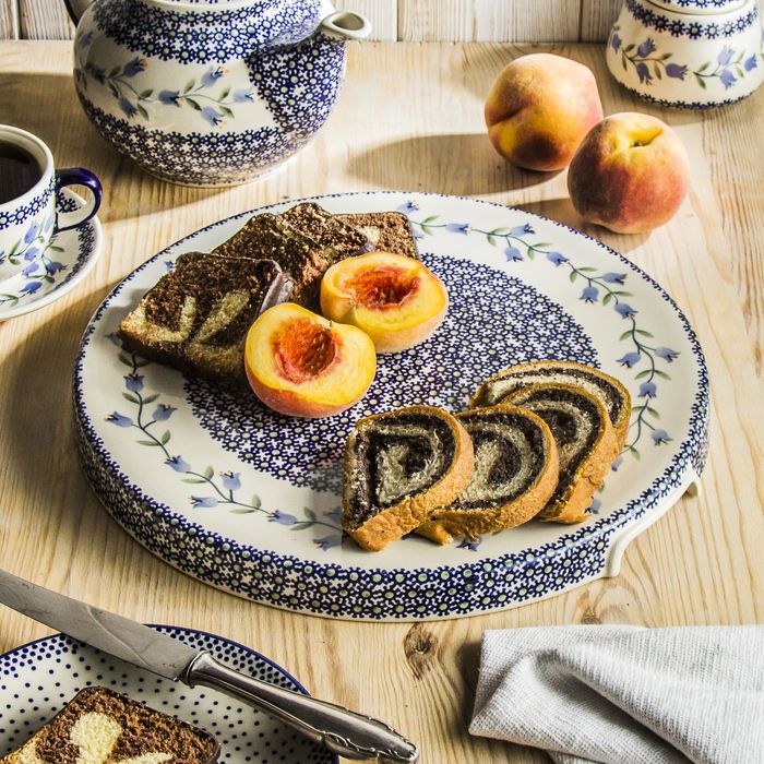 Patera na ciasto / tortownica okrągła Bolesławiec 32 cm - ASD