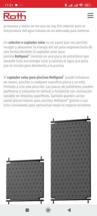 Piscinas -Paineis Solares para aquec. da Piscina
