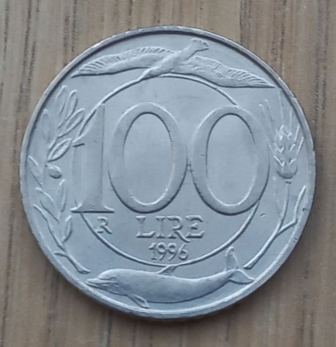 100 lirów 1996 r. Włochy