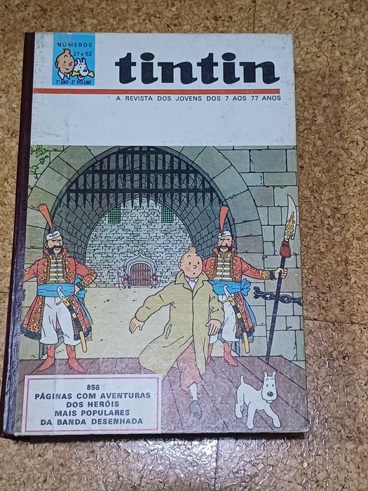 Revistas Tintin encardenadas e soltas