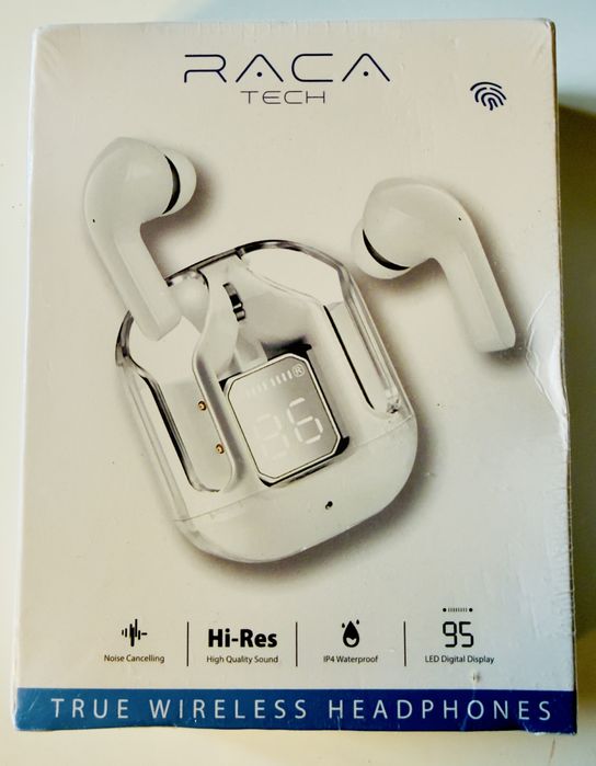 Auriculares Bluetooth RACA Tech BK040 Novos Selados - Hi-Res + Noise Cancelling