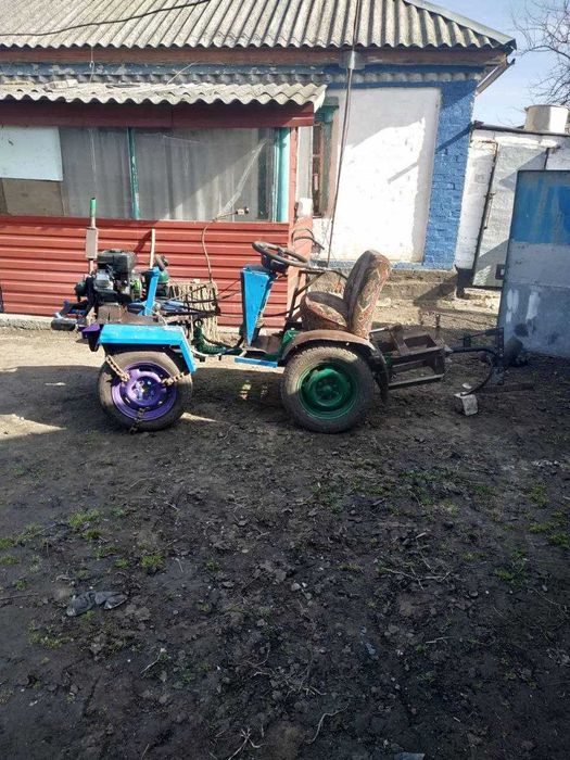 Саморобний новий міні-трактор на польському двигуні 7.5 к.с