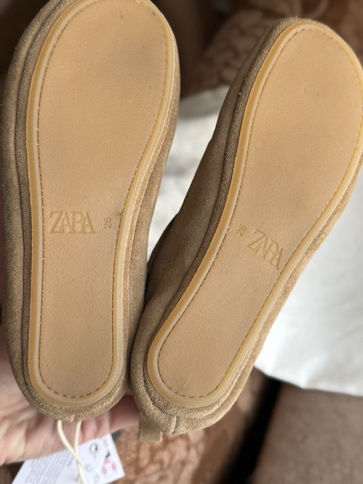 Шкіряні балетки zara 26