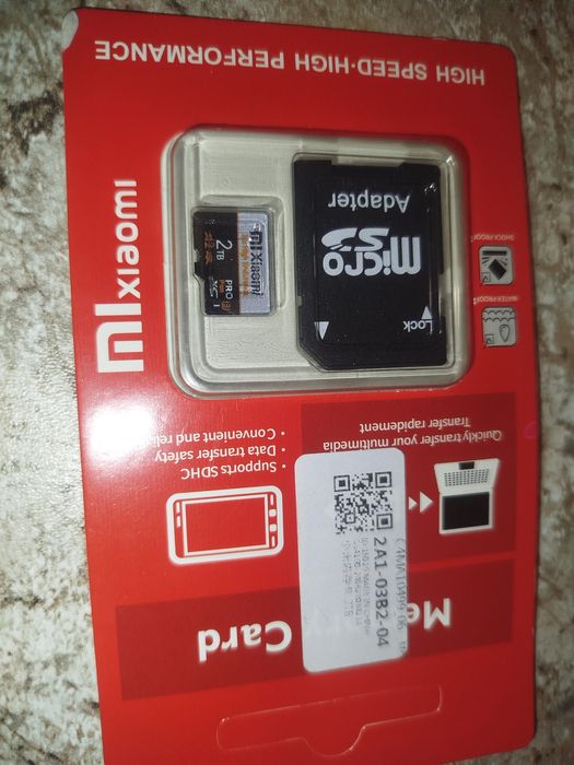 Карта памяти, Xiaomi MicroSD 2000ТБ + SD Adapter для телефона, смартфо