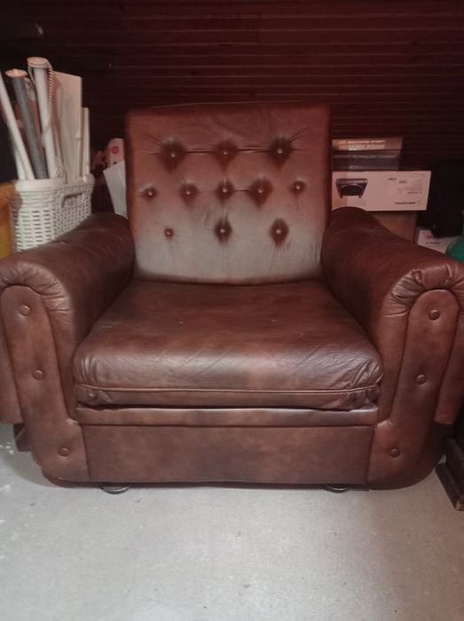 Poltronas vintage pele