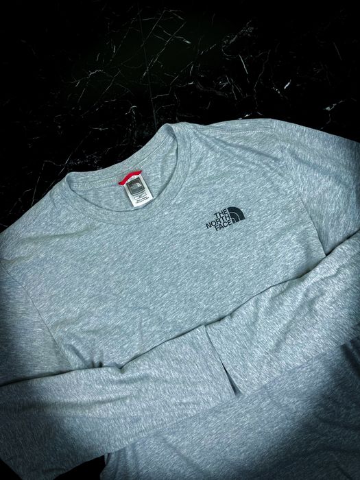 (S) The North Face Nowa Szara Męska Bluza z Długim Rękawem Longsleeve