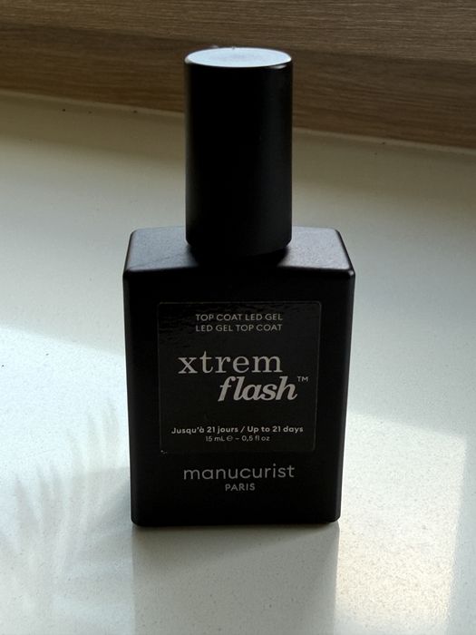 Nowy top coat manucurist Xtrem Flash  top coat led gel