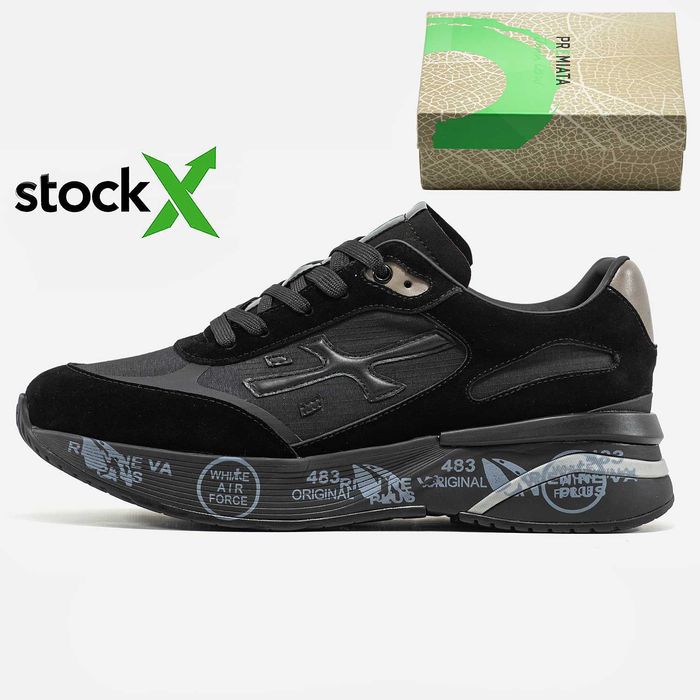 マロンロロミ Оригінальні кросівки преміата нові чоловічі Premiata Moerun чорні