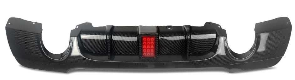Dyfuzor Dokładka Zderzaka Led BMW E92 E93 CZARNY POŁYSK / CARBON