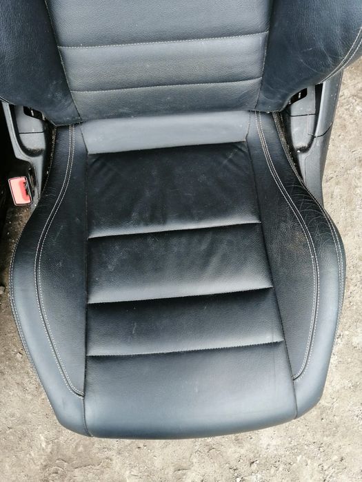 Wnętrze Mercedes W204 Coupe Czarna skóra Fotele Kanapa Boczki Wysyłka