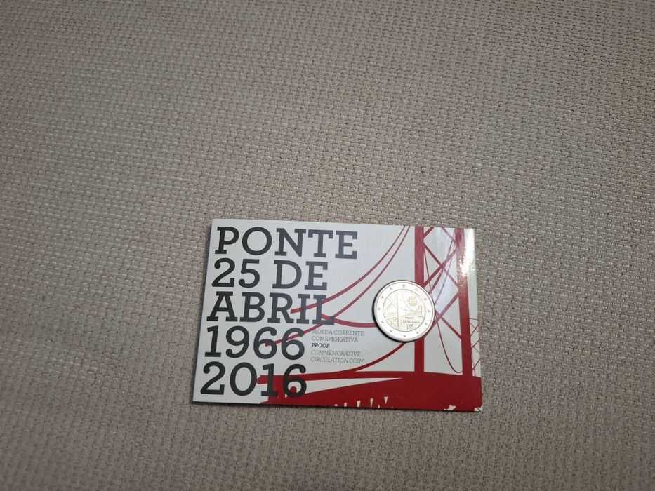 Moeda 2€ proof ponte 25 abril