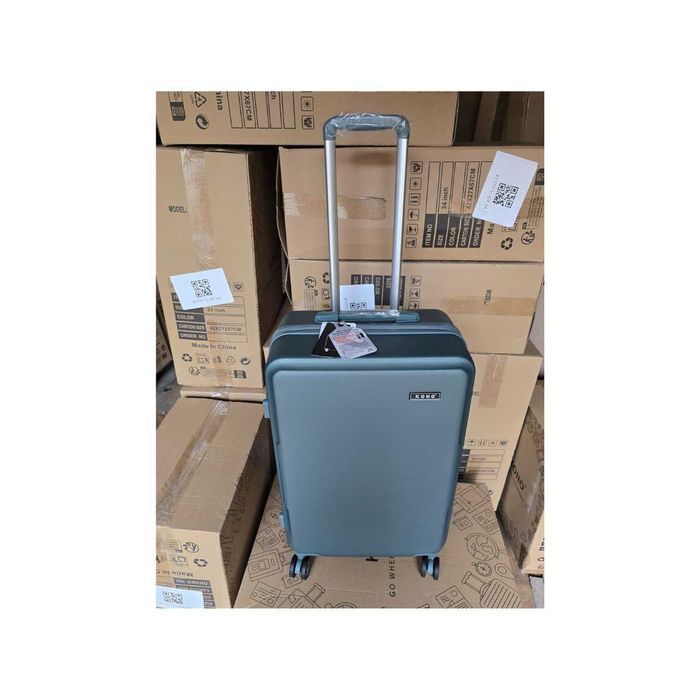 Walizka KONO 24'' Zielona 60L TSA ABS+PC 4 Kółka Nowa