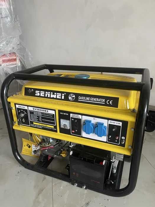 Генератор Senwei SV28000E2 7кВт 1-фазний бензиновий з електростартером